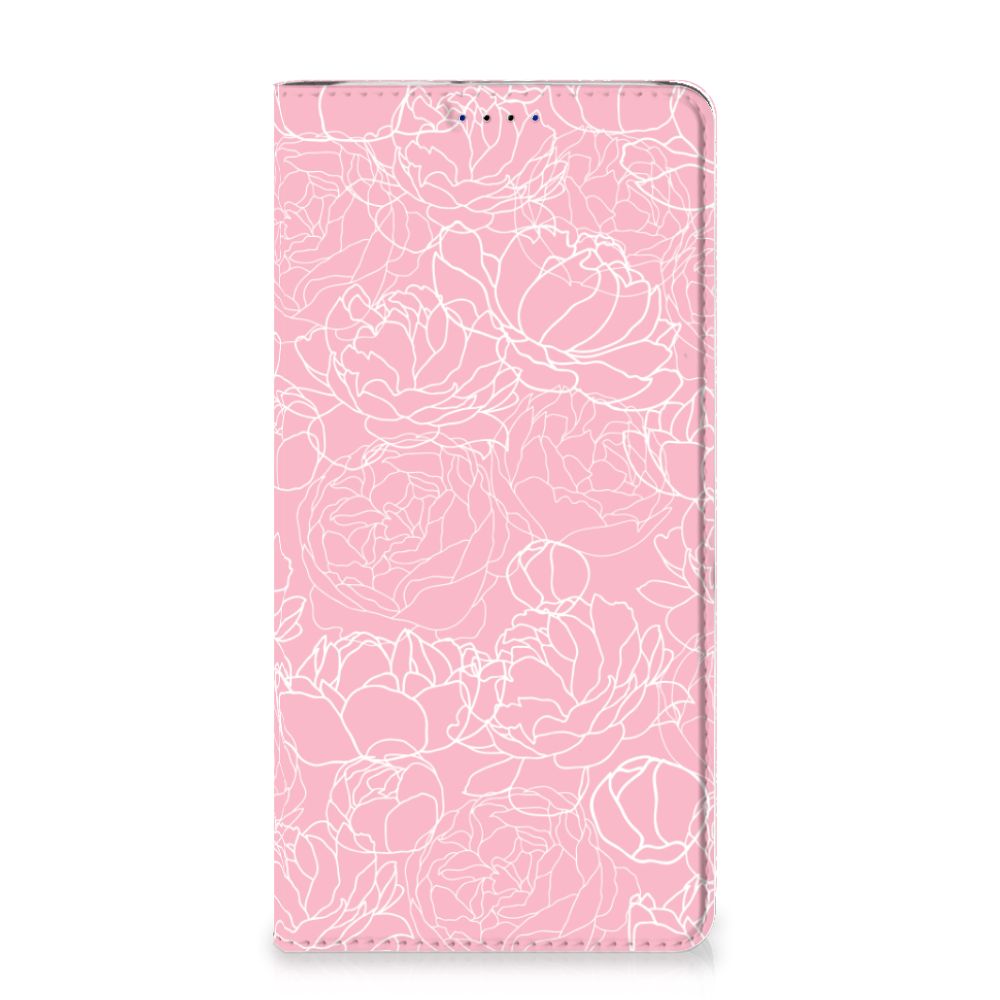 Huawei P Smart (2019) Smart Cover White Flowers