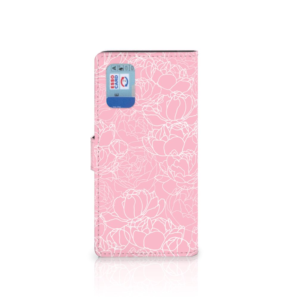 Samsung Galaxy A02s | M02s Hoesje White Flowers