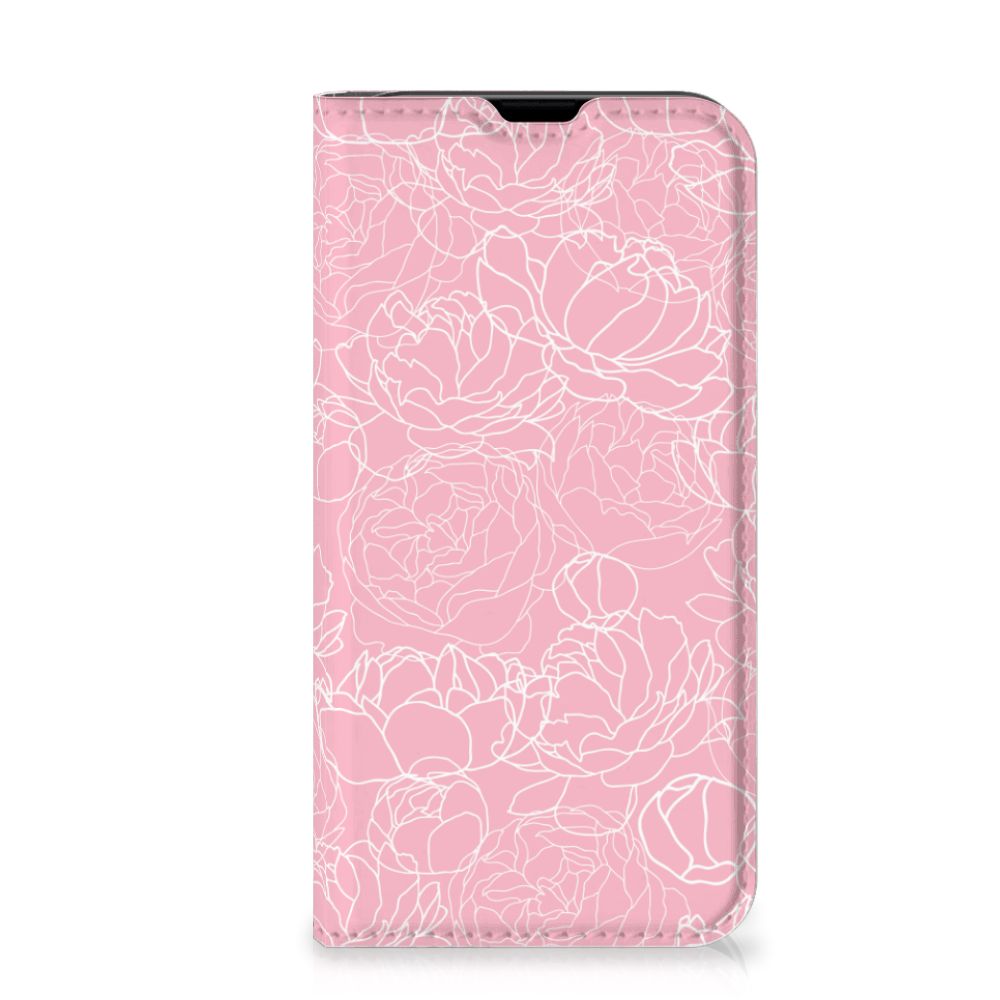 iPhone 13 Mini Smart Cover White Flowers