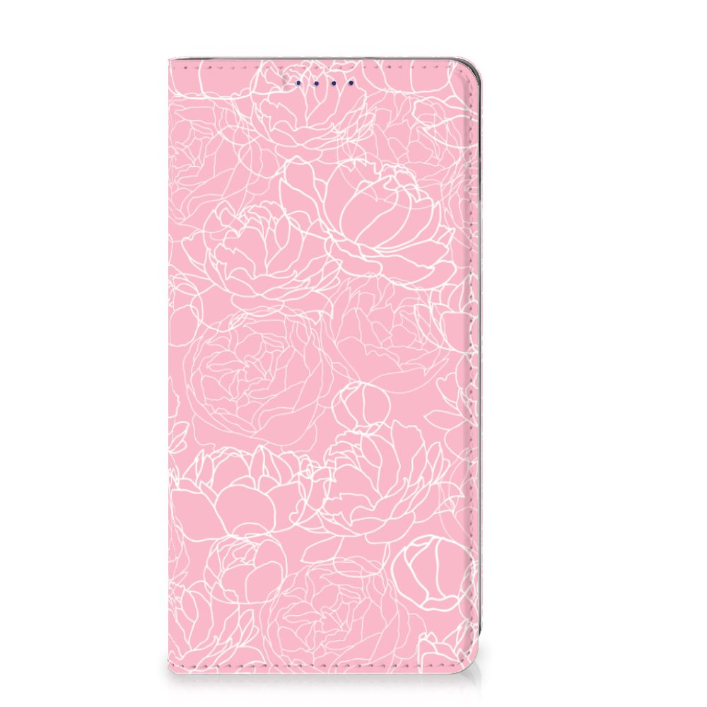 Samsung Galaxy S10 Smart Cover White Flowers