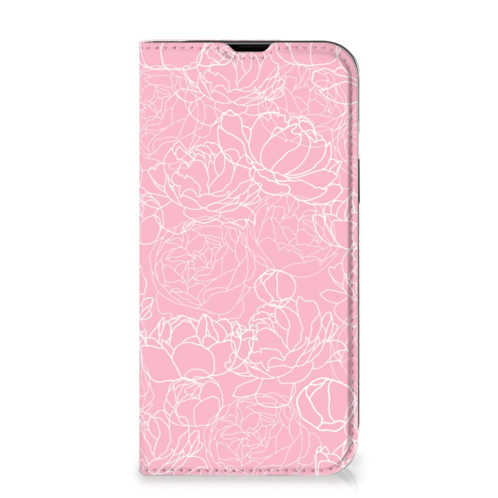 iPhone 14 Smart Cover White Flowers