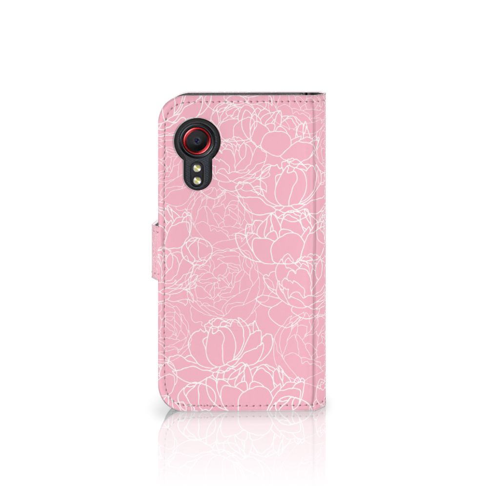 Samsung Galaxy Xcover 5 Hoesje White Flowers