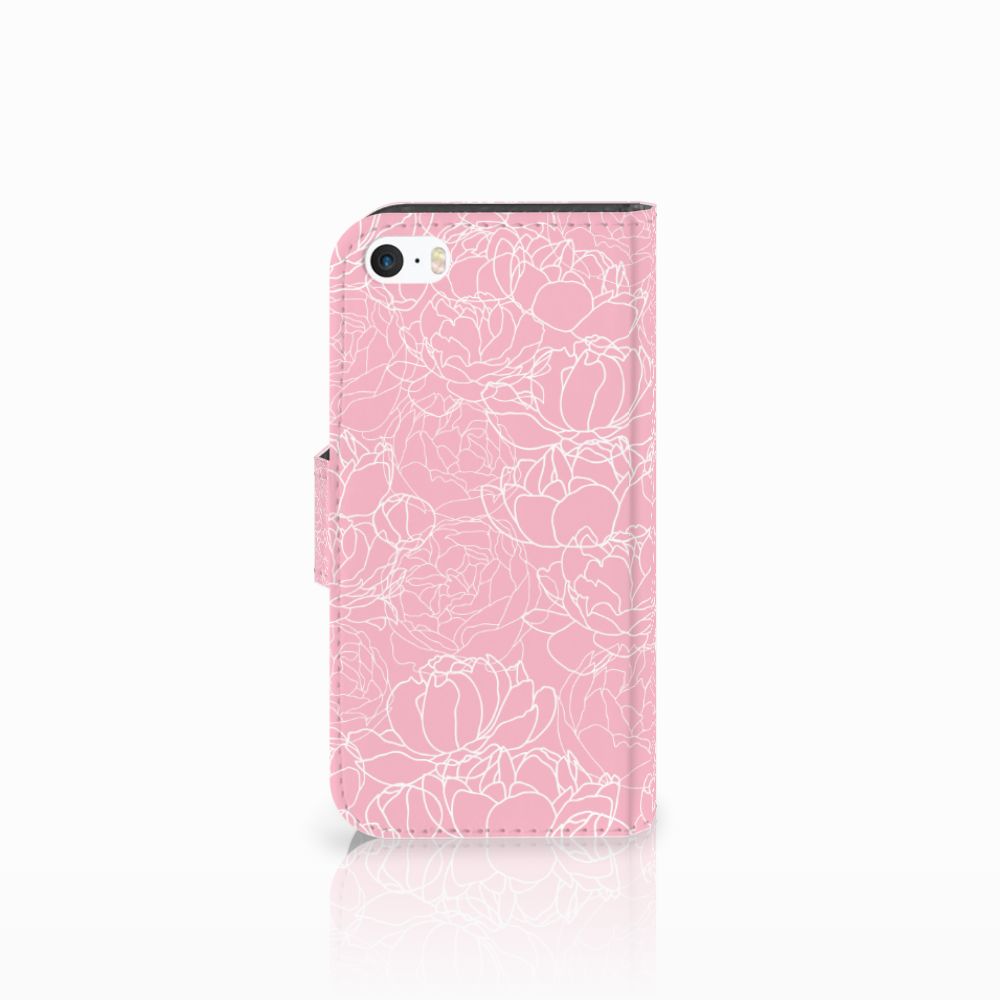 Apple iPhone 5 | 5s | SE Hoesje White Flowers