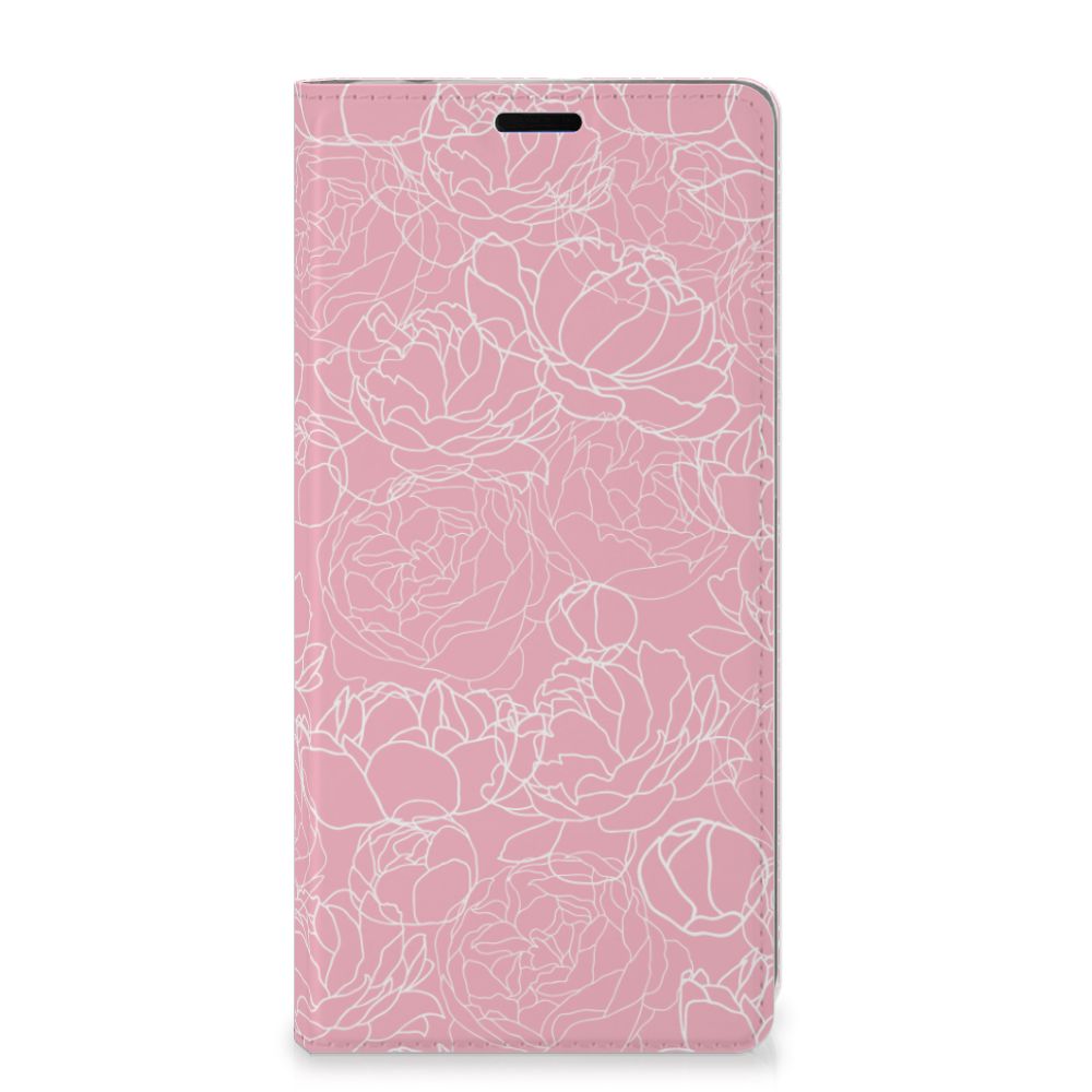 Samsung Galaxy A9 (2018) Smart Cover White Flowers