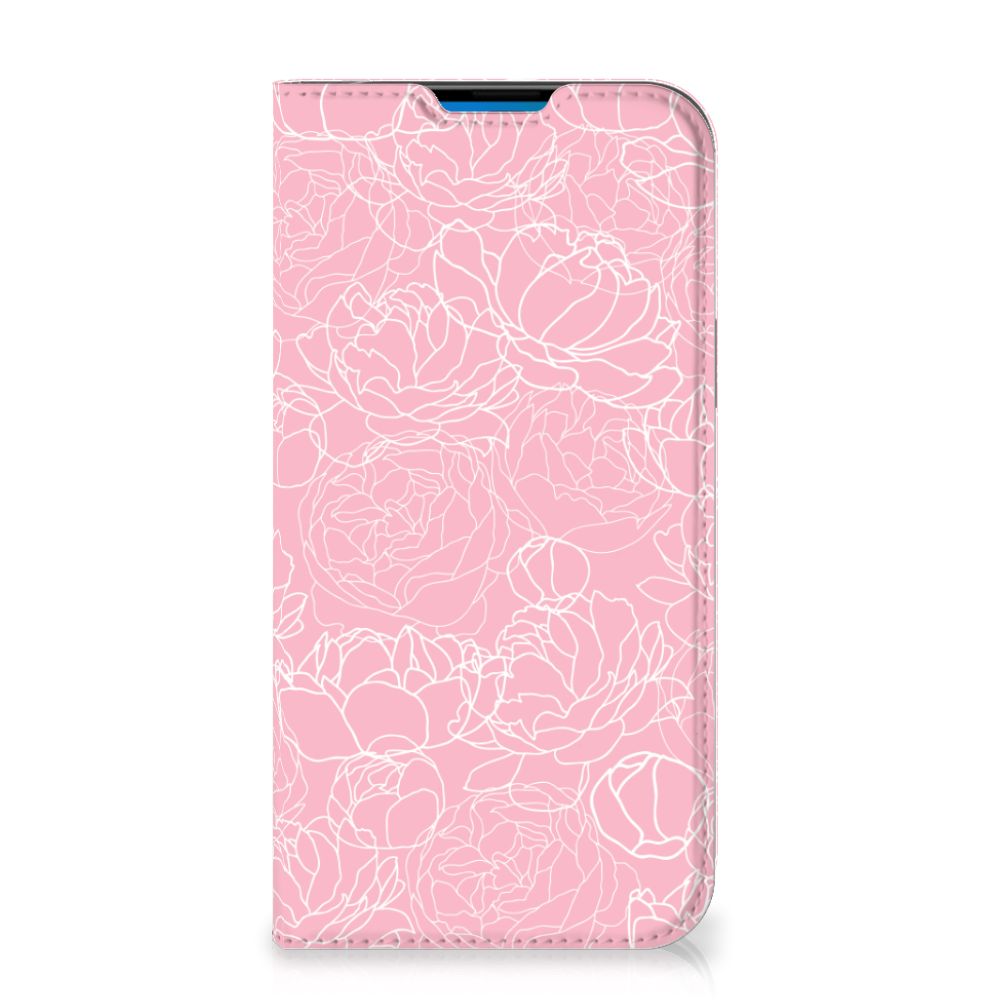 iPhone 14 Pro Max Smart Cover White Flowers