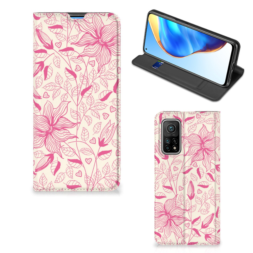 Xiaomi Mi 10T | 10T Pro Smart Cover Pink Flowers