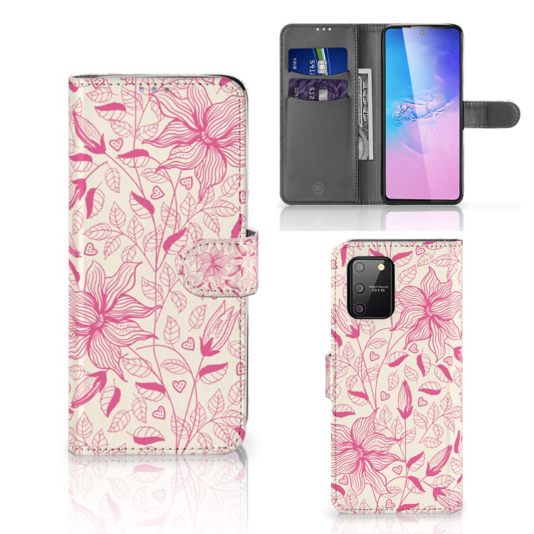 Samsung S10 Lite Hoesje Pink Flowers