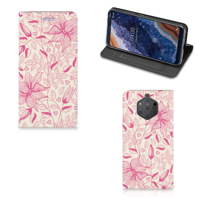 Nokia 9 PureView Smart Cover Pink Flowers