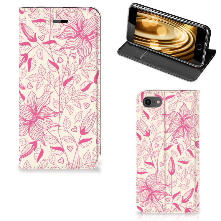 iPhone 7 | 8 | SE (2020) | SE (2022) Smart Cover Pink Flowers
