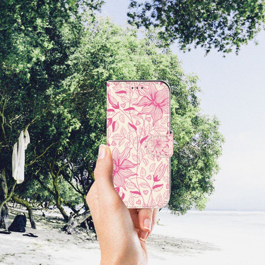 Apple iPhone 11 Pro Hoesje Pink Flowers