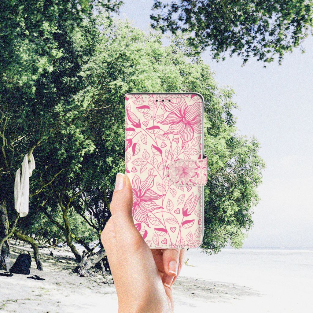Xiaomi Redmi 7A Hoesje Pink Flowers
