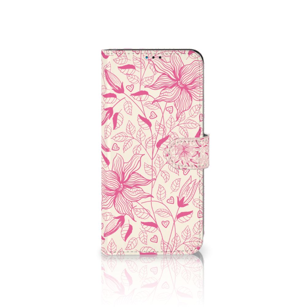 Motorola Moto G9 Play | E7 Plus Hoesje Pink Flowers