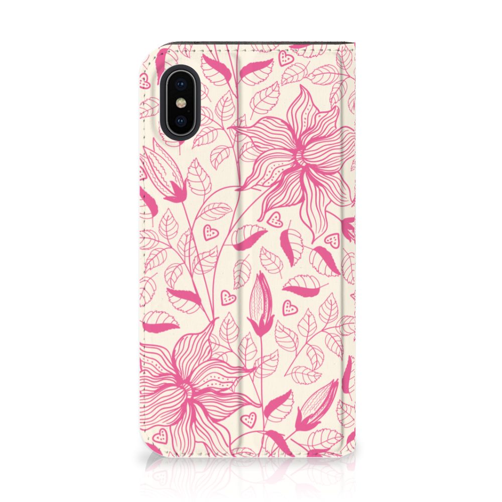 Apple iPhone X | Xs Smart Cover Pink Flowers