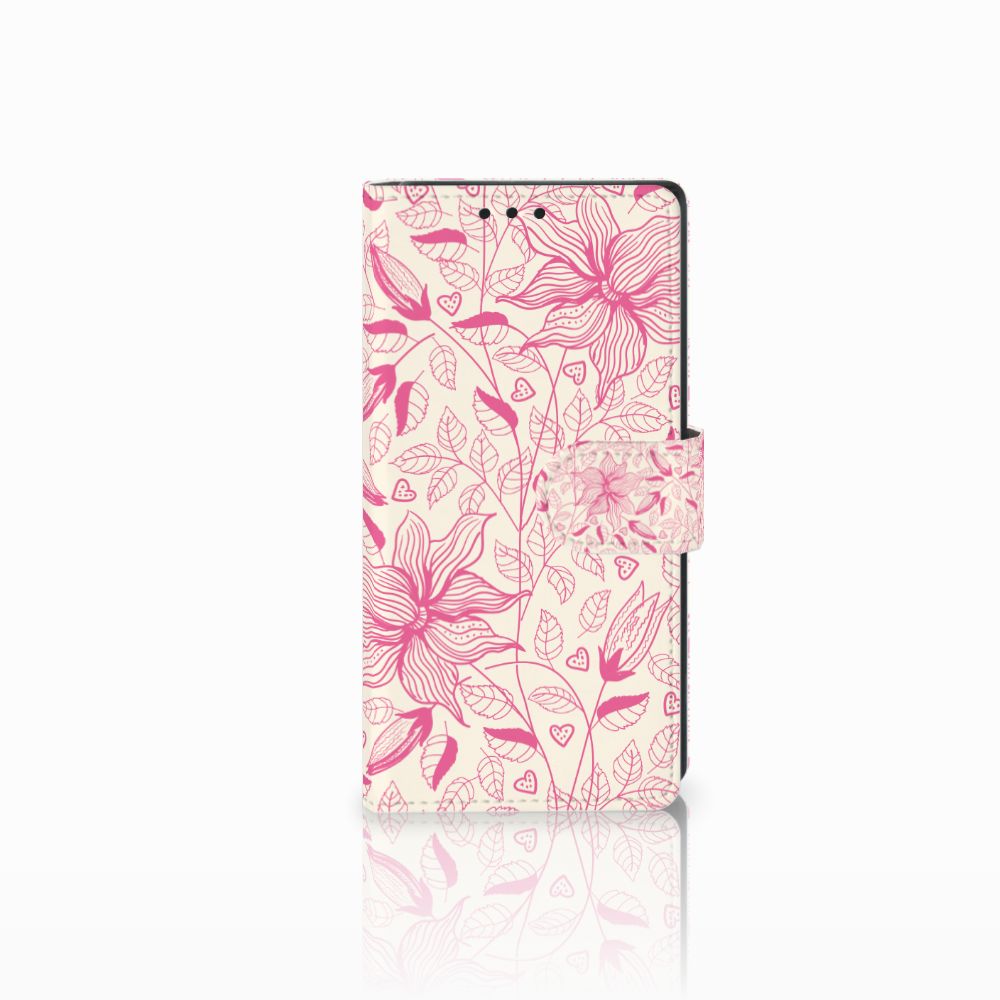 Sony Xperia XA1 Hoesje Pink Flowers