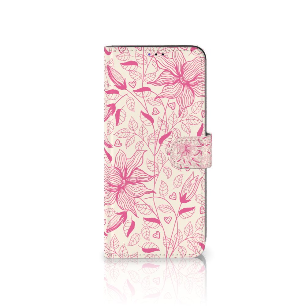 Samsung Galaxy A22 5G Hoesje Pink Flowers