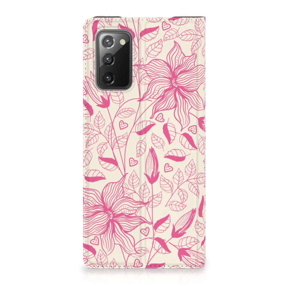 Samsung Galaxy Note20 Smart Cover Pink Flowers