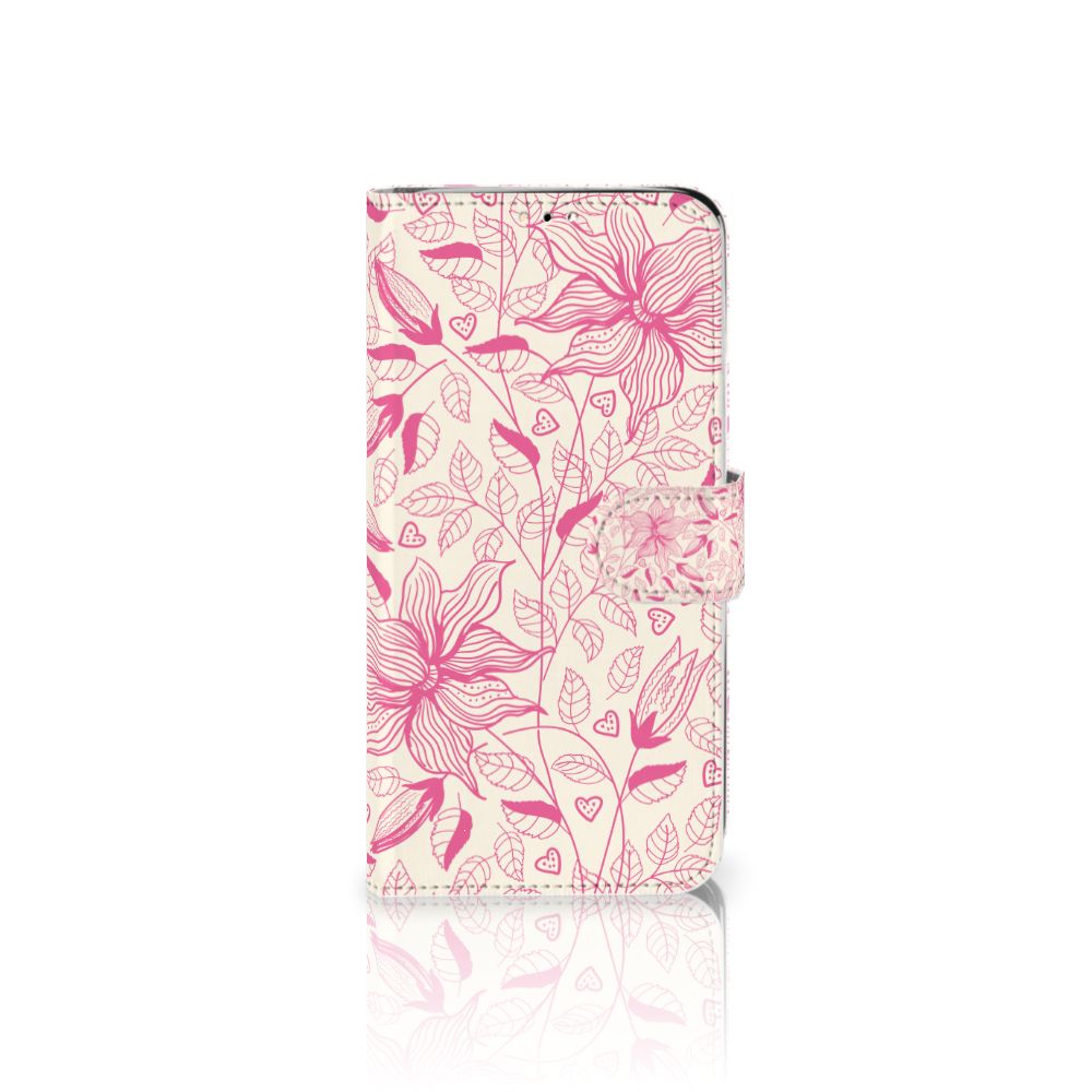 Huawei Y6 (2019) Hoesje Pink Flowers