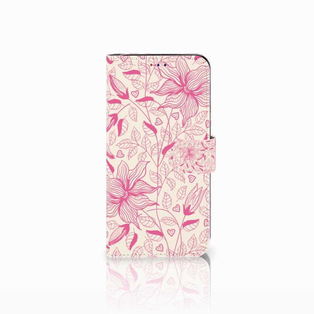 Samsung Galaxy A10 Hoesje Pink Flowers