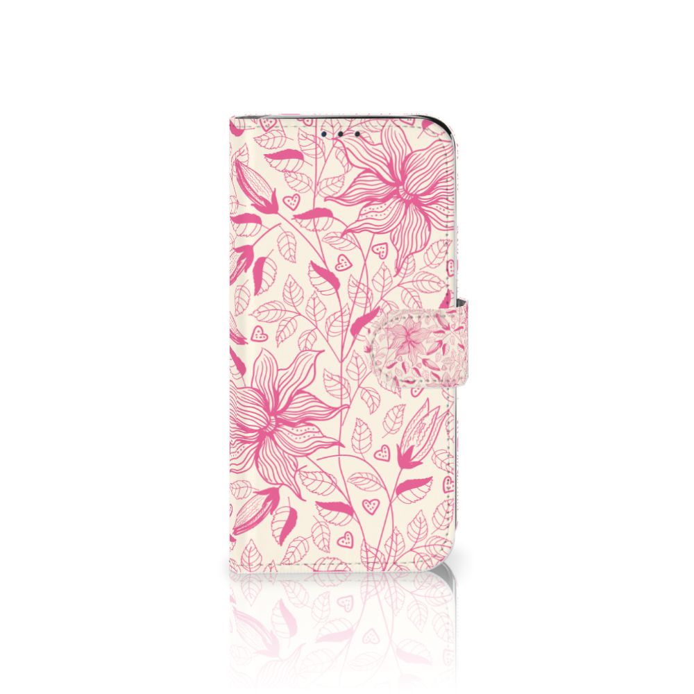 Samsung Galaxy A20e Hoesje Pink Flowers