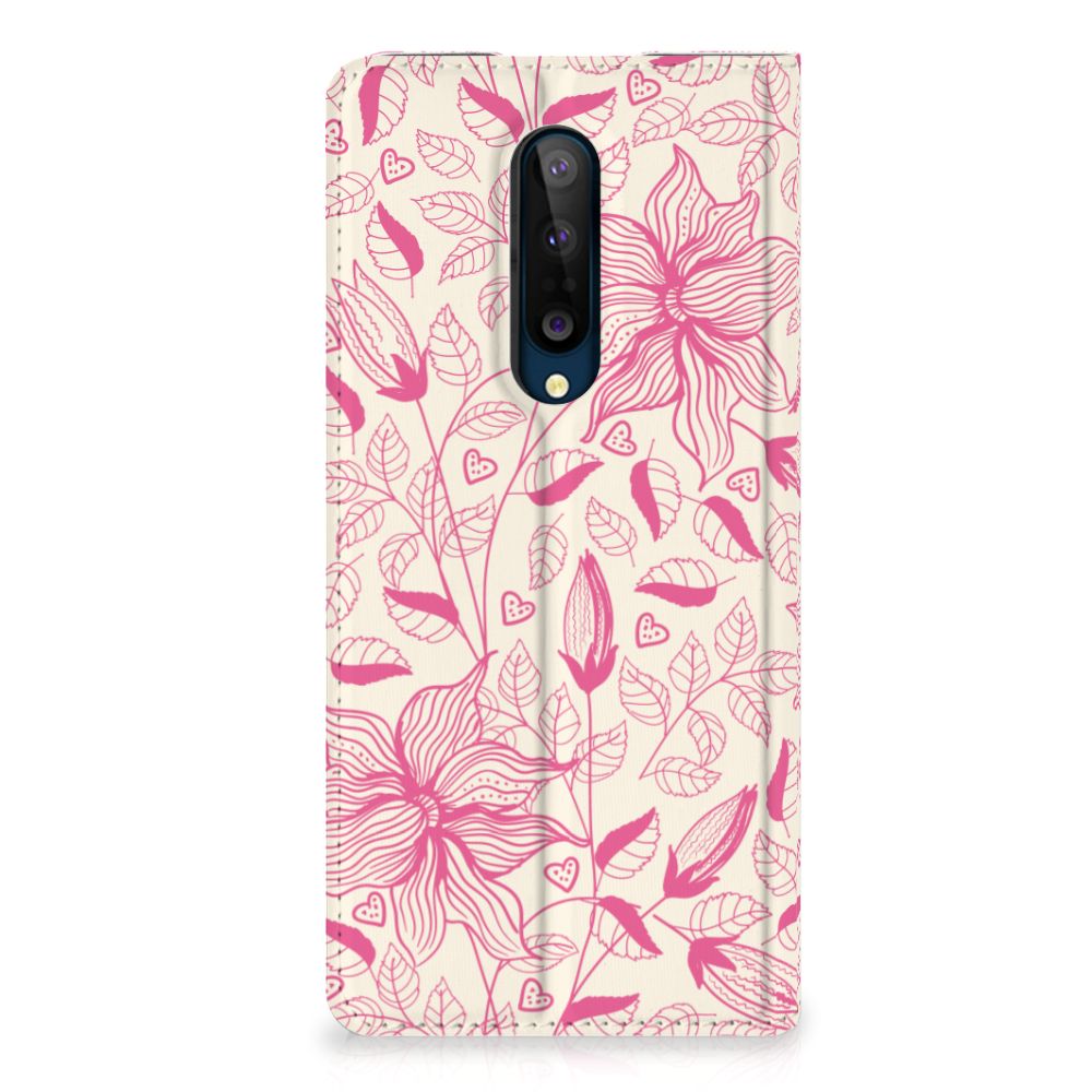 OnePlus 8 Smart Cover Pink Flowers