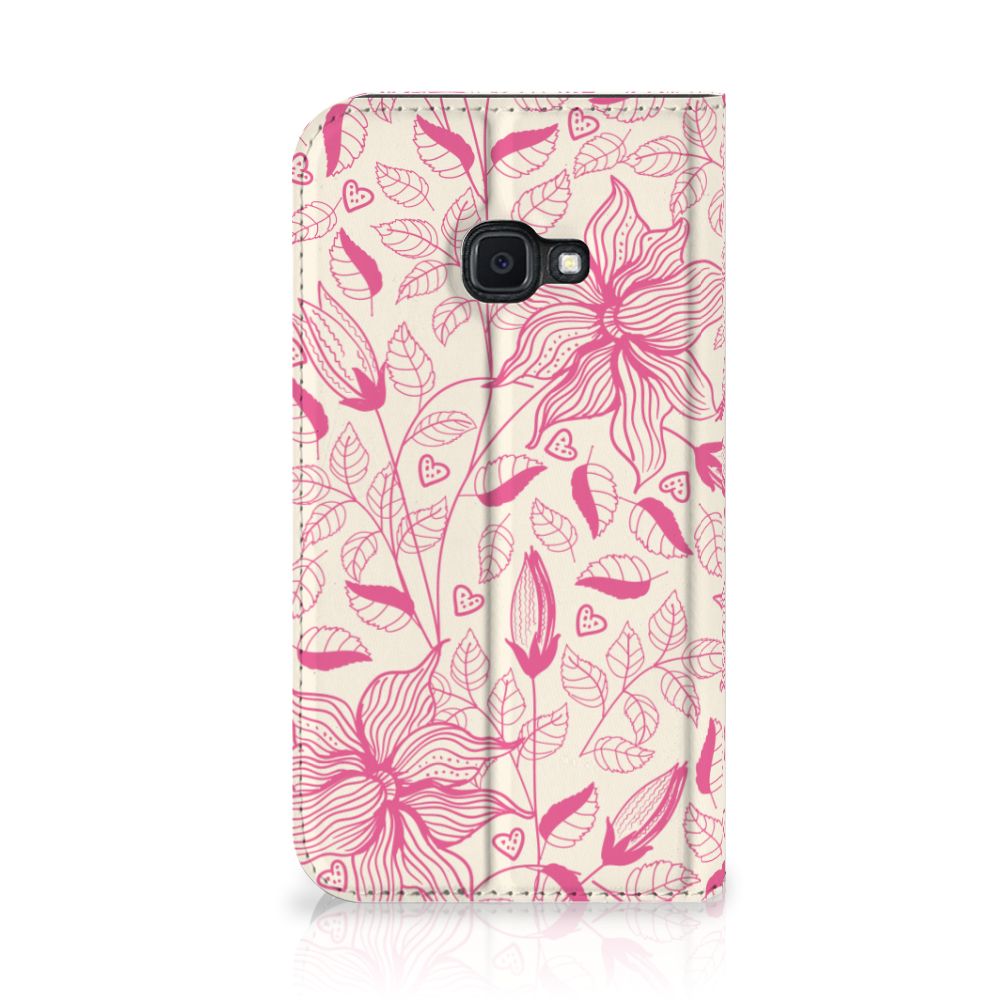 Samsung Galaxy Xcover 4s Smart Cover Pink Flowers