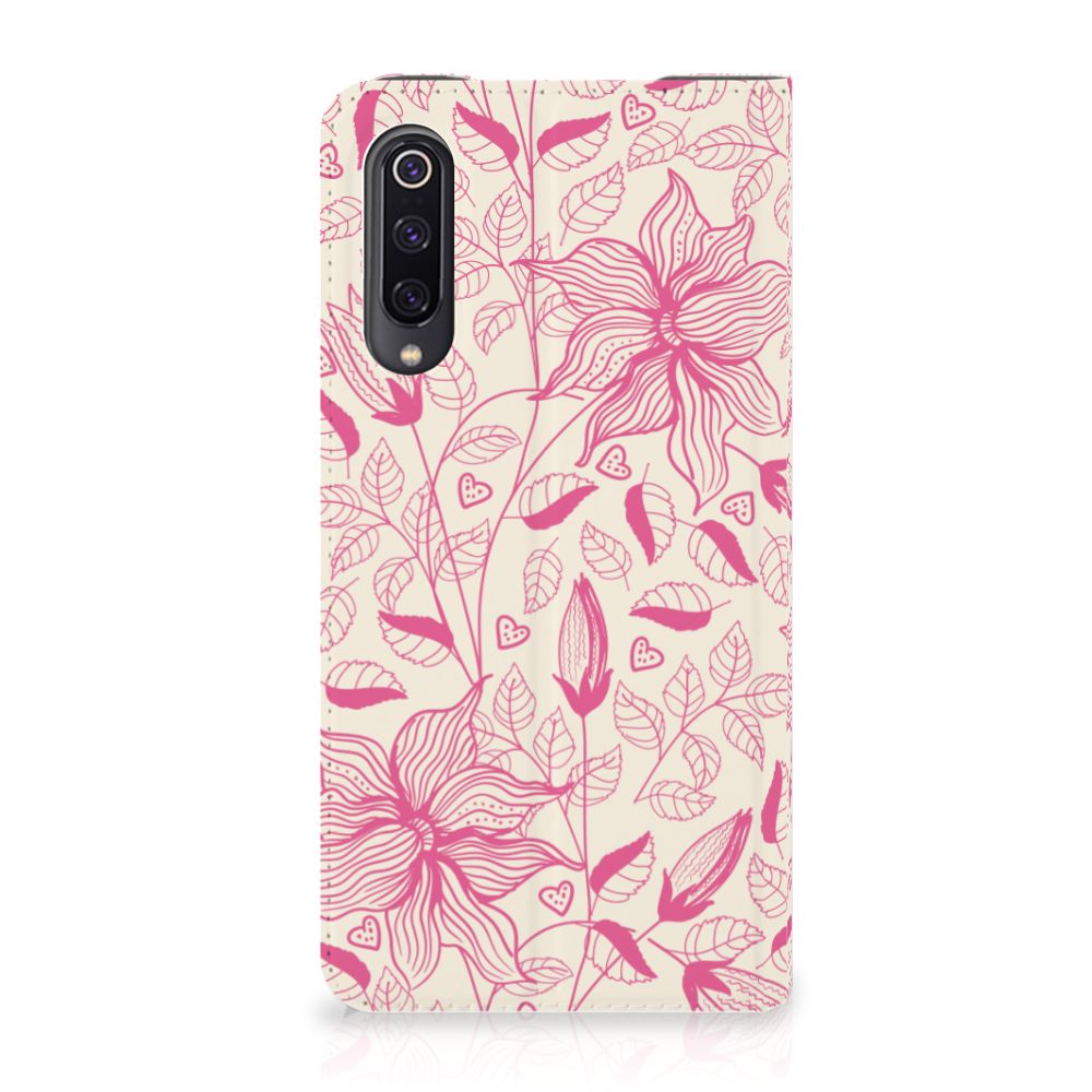 Xiaomi Mi 9 Smart Cover Pink Flowers