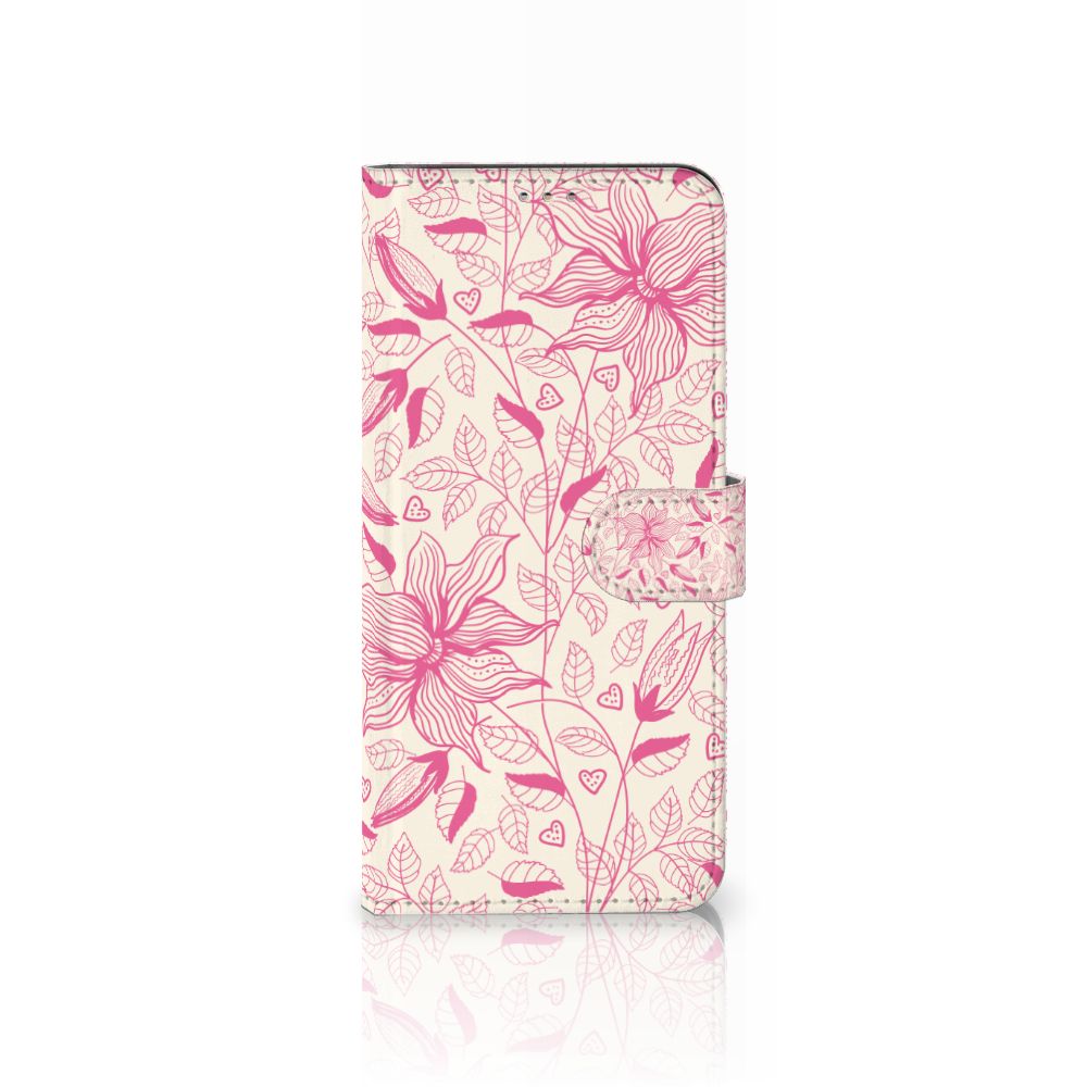 Motorola Moto G60 Hoesje Pink Flowers
