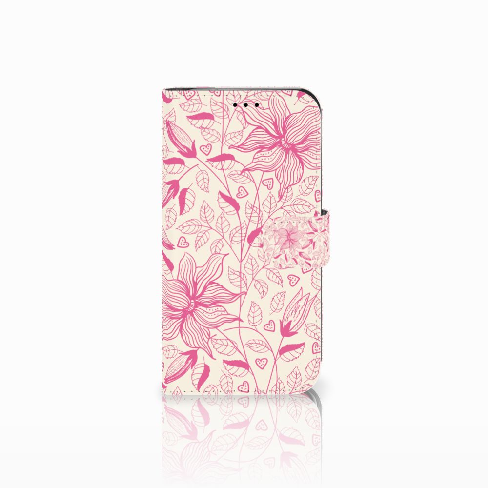 Apple iPhone Xr Hoesje Pink Flowers