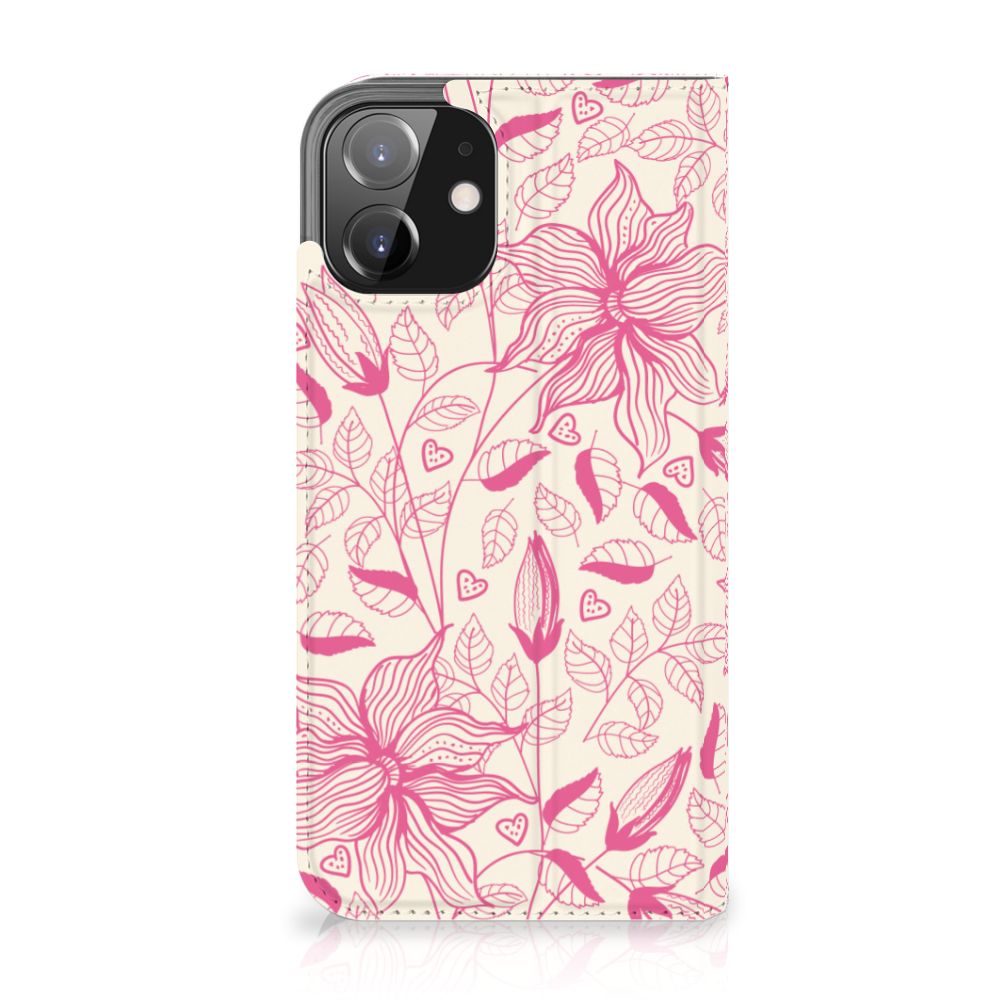 iPhone 12 | iPhone 12 Pro Smart Cover Pink Flowers