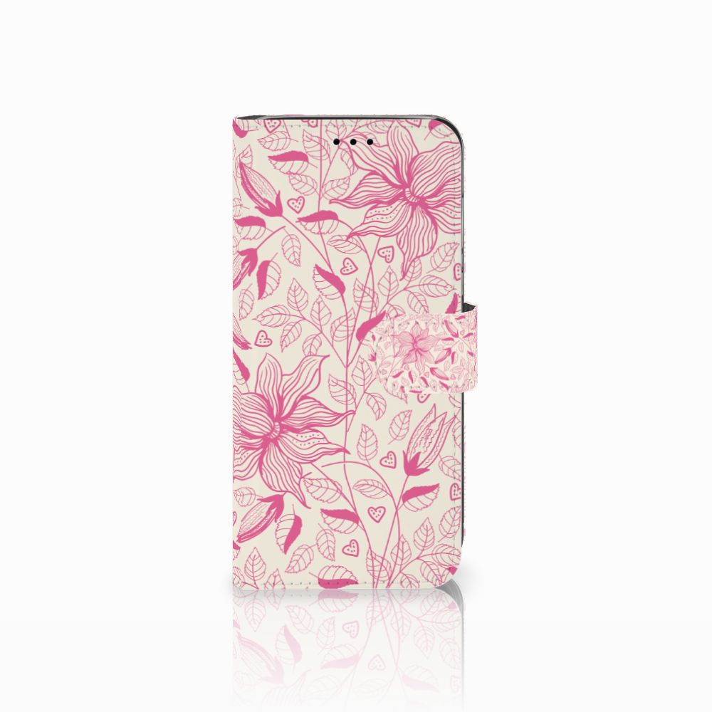 Huawei P20 Lite Hoesje Pink Flowers