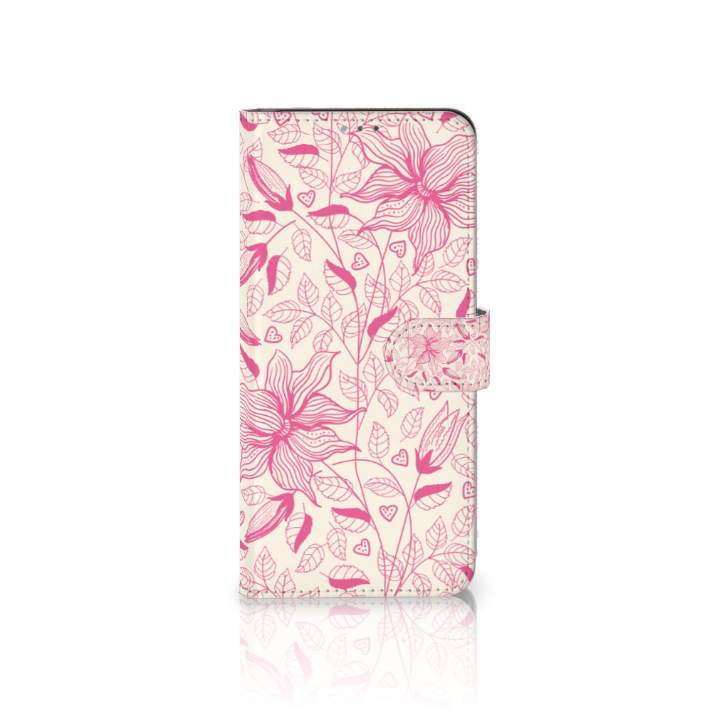 Nokia 2.4 Hoesje Pink Flowers
