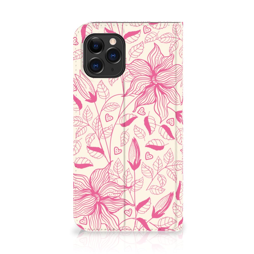 Apple iPhone 11 Pro Smart Cover Pink Flowers