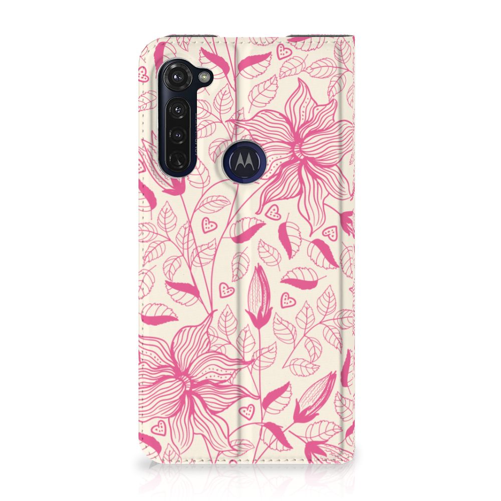 Motorola Moto G Pro Smart Cover Pink Flowers