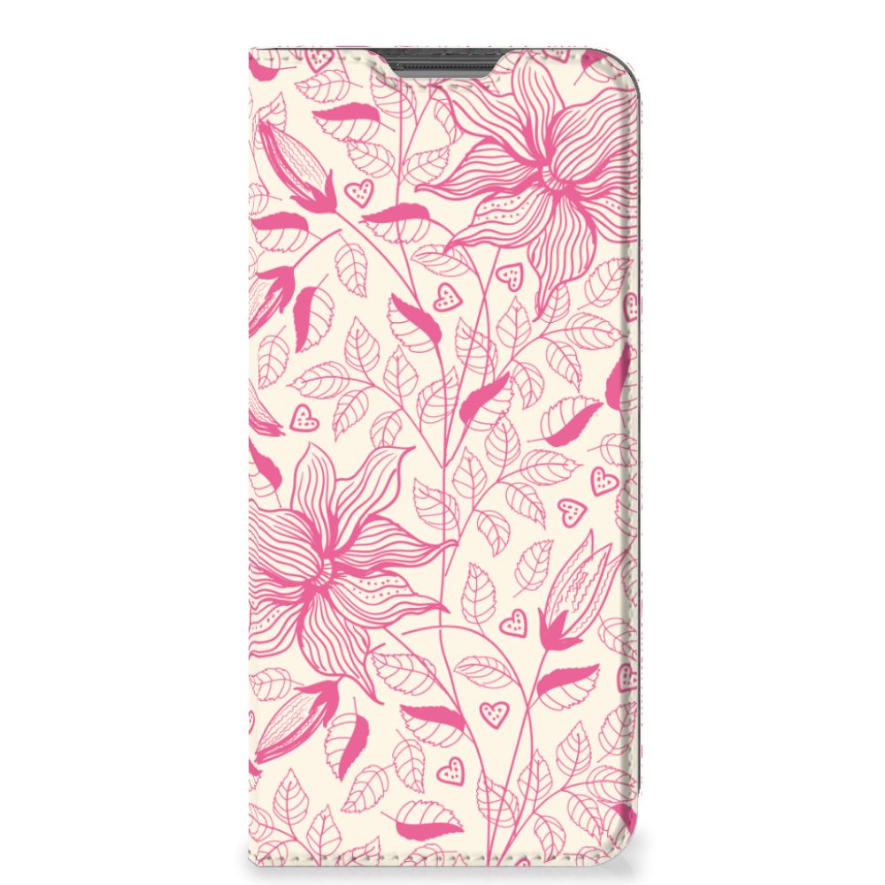 OPPO A96 | A76 Smart Cover Pink Flowers