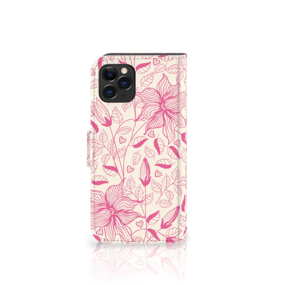 Apple iPhone 11 Pro Hoesje Pink Flowers