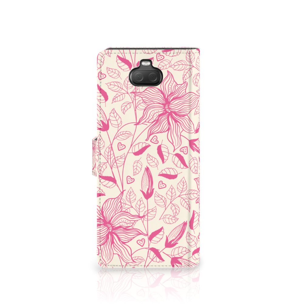 Sony Xperia 10 Hoesje Pink Flowers