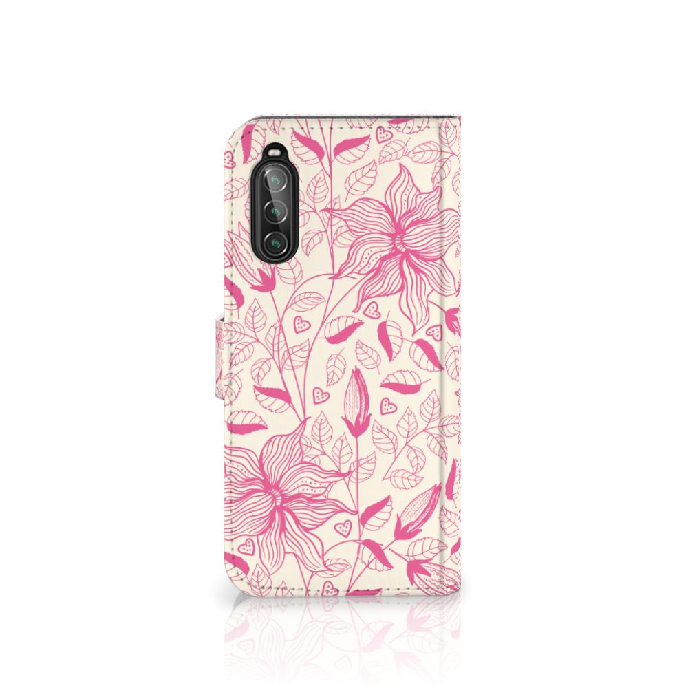 Sony Xperia 10 II Hoesje Pink Flowers