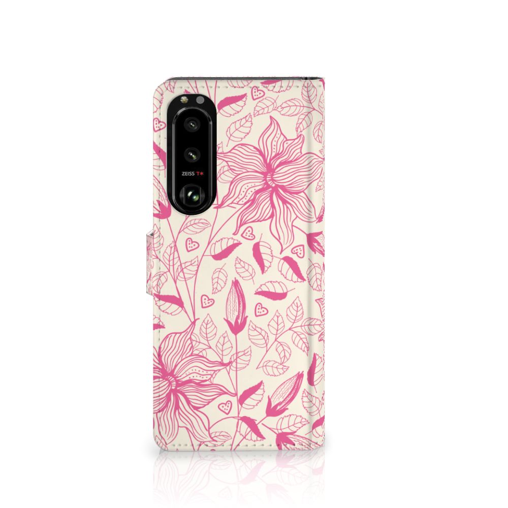 Sony Xperia 5III Hoesje Pink Flowers