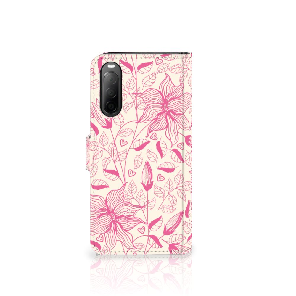 Sony Xperia 10 IV Hoesje Pink Flowers