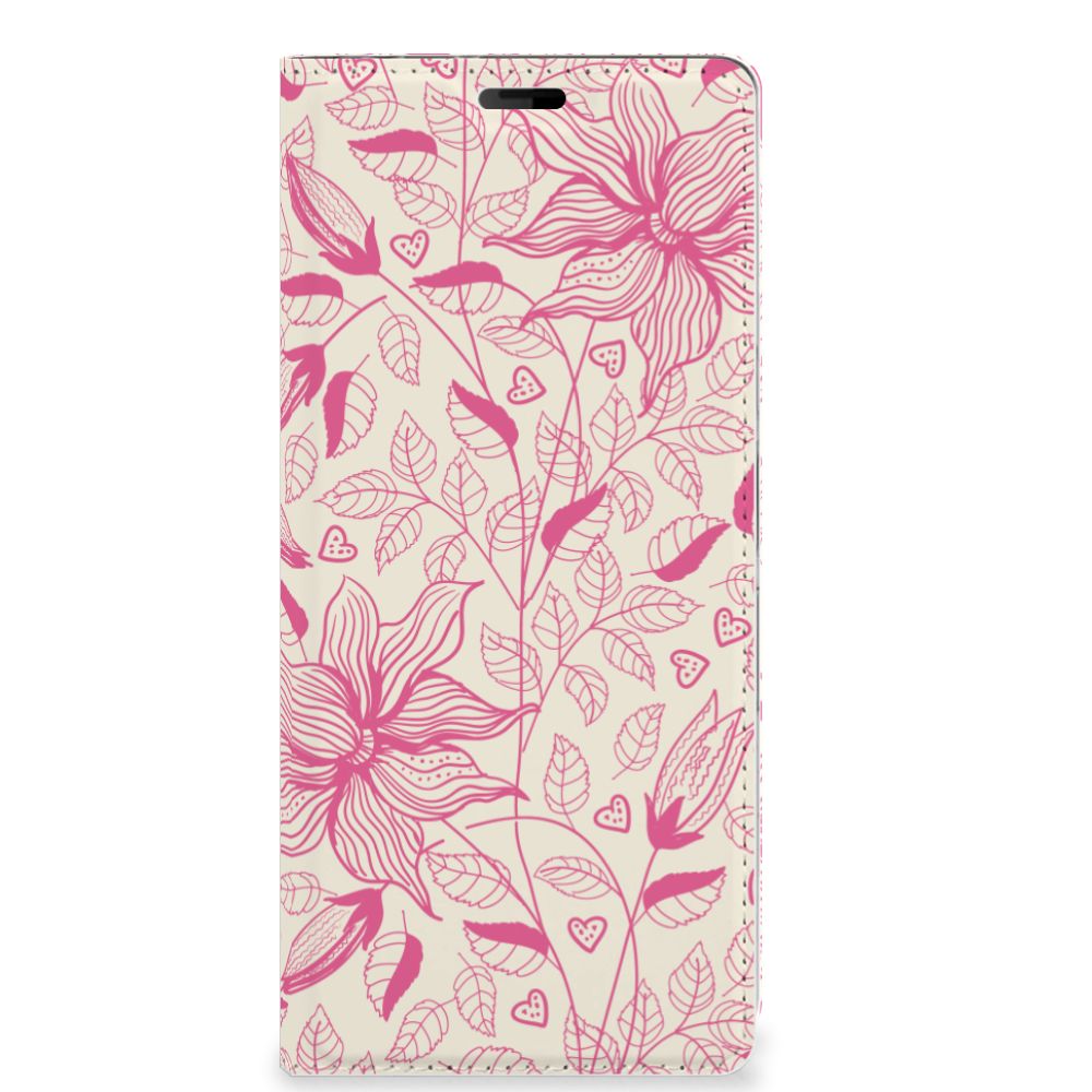 Sony Xperia 10 Plus Smart Cover Pink Flowers