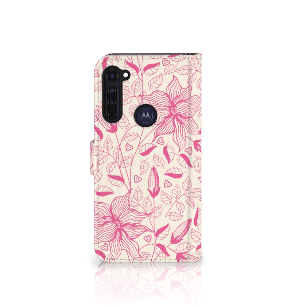 Motorola Moto G Pro Hoesje Pink Flowers