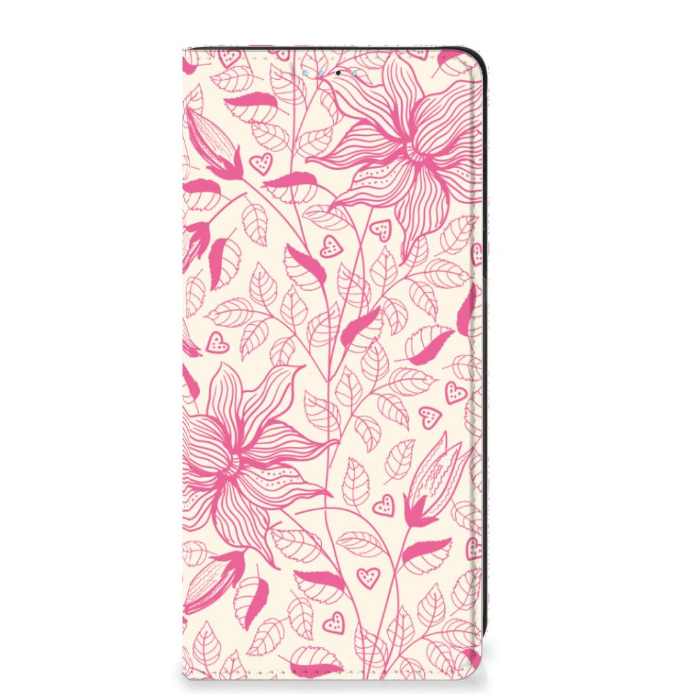 Xiaomi Redmi Note 11/11S Smart Cover Pink Flowers
