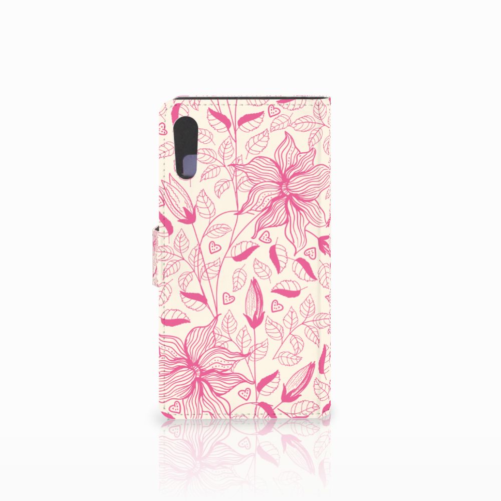 Sony Xperia XZ | Sony Xperia XZs Hoesje Pink Flowers