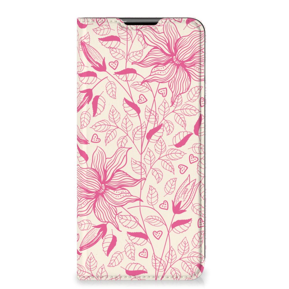 Samsung Galaxy A32 5G Smart Cover Pink Flowers