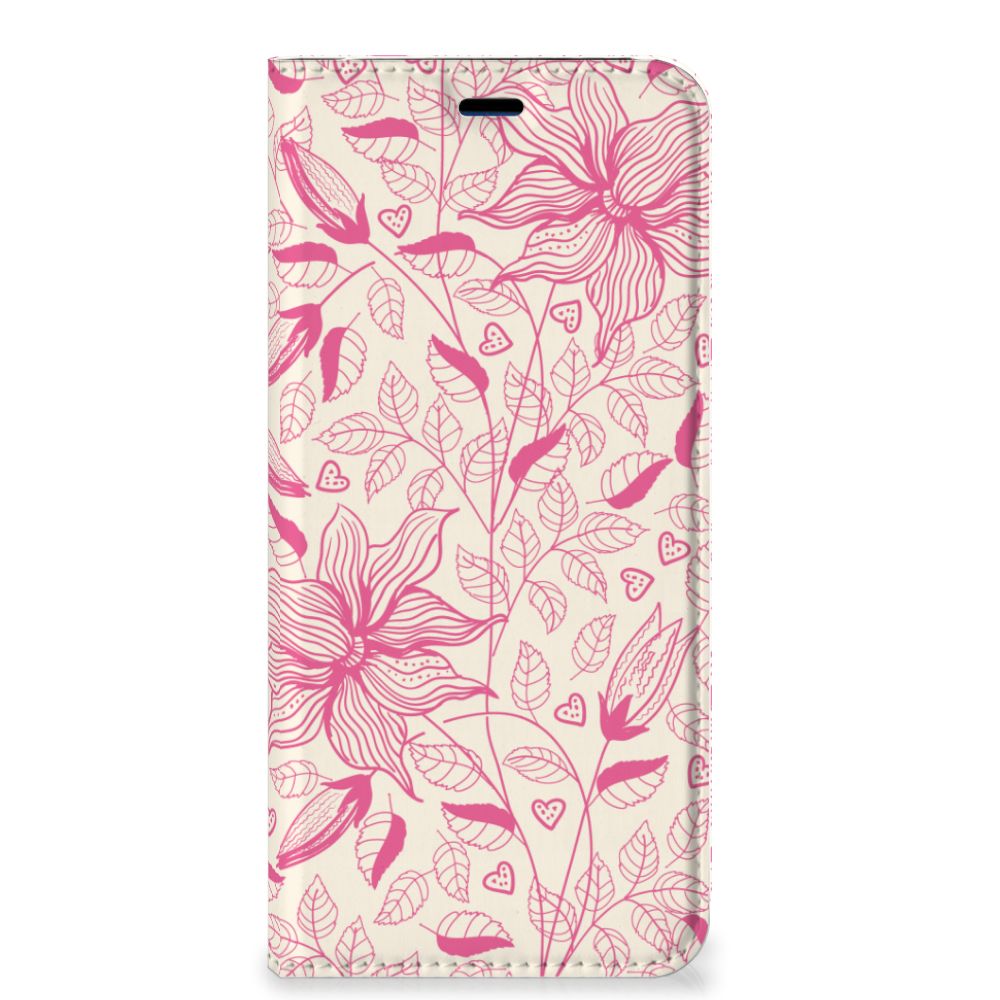 Samsung Galaxy S8 Smart Cover Pink Flowers