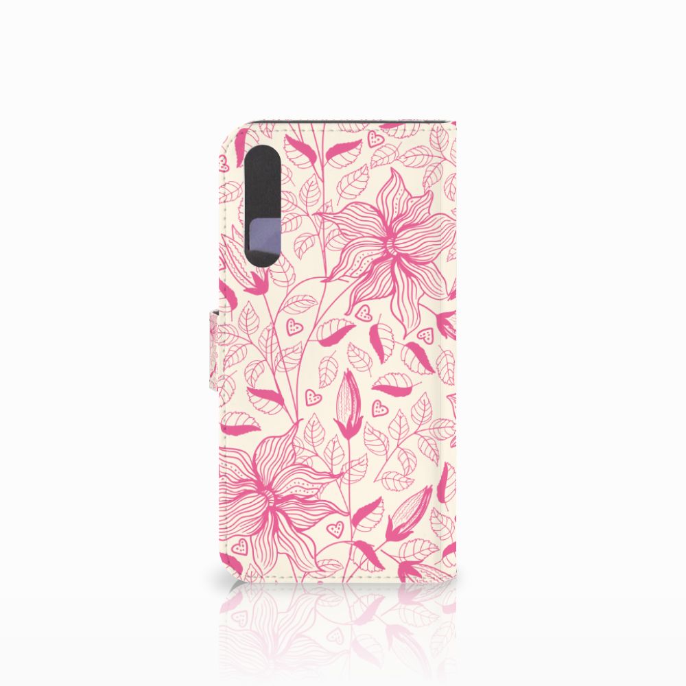 Huawei P20 Pro Hoesje Pink Flowers