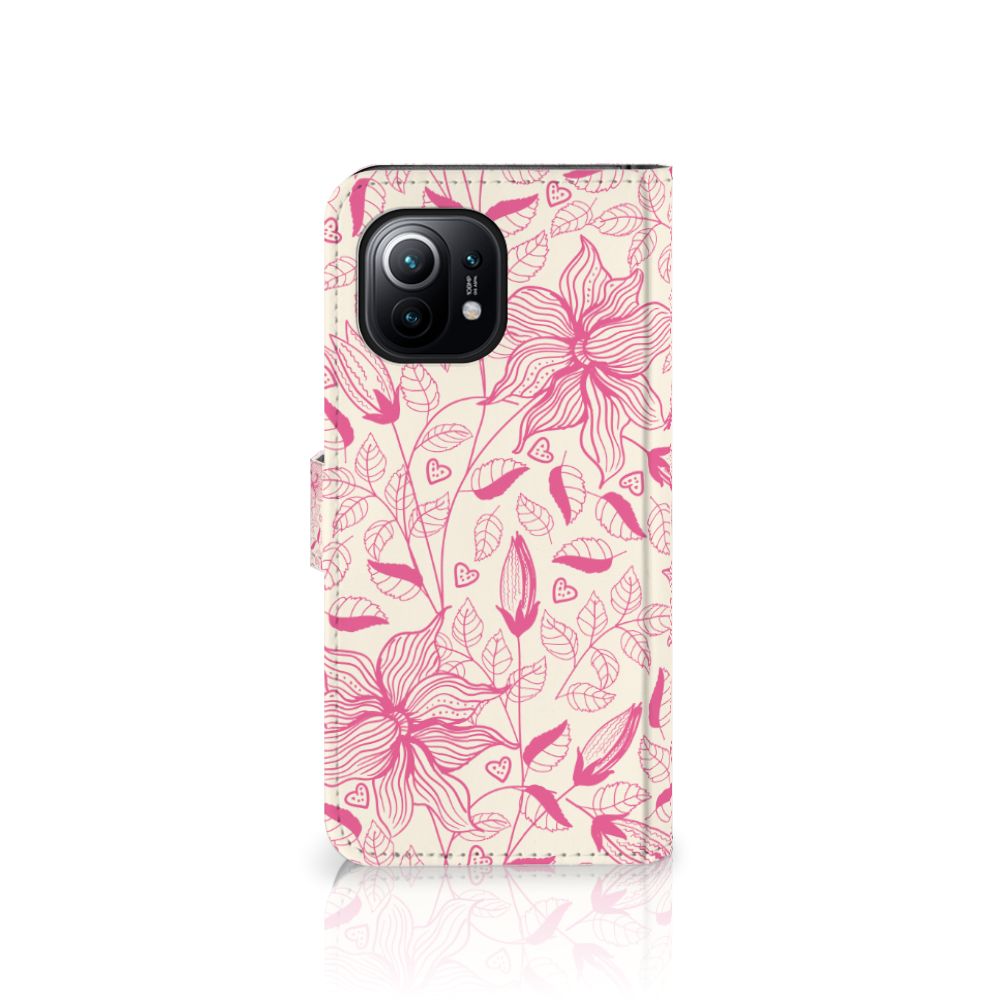 Xiaomi Mi 11 Hoesje Pink Flowers