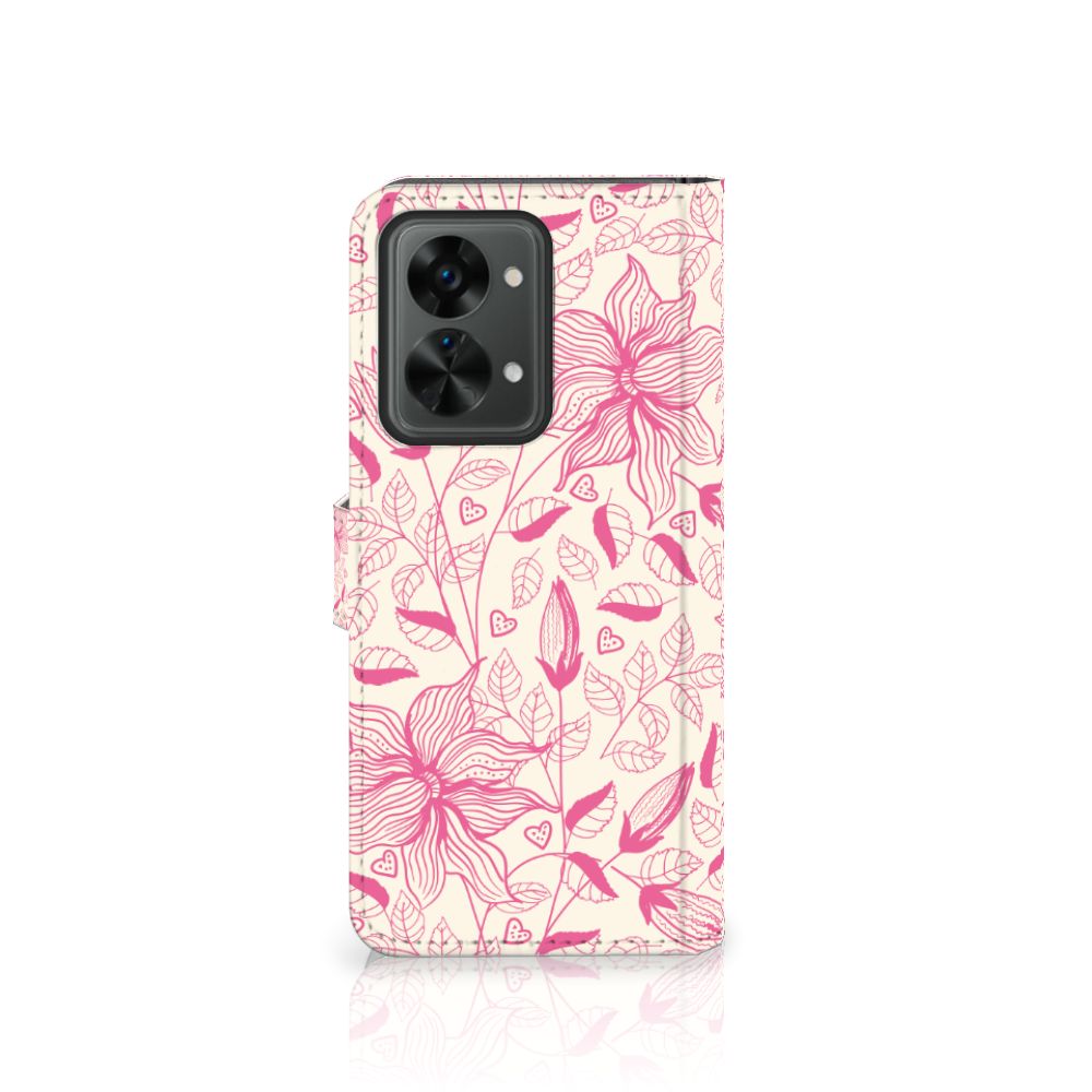 OnePlus Nord 2T Hoesje Pink Flowers