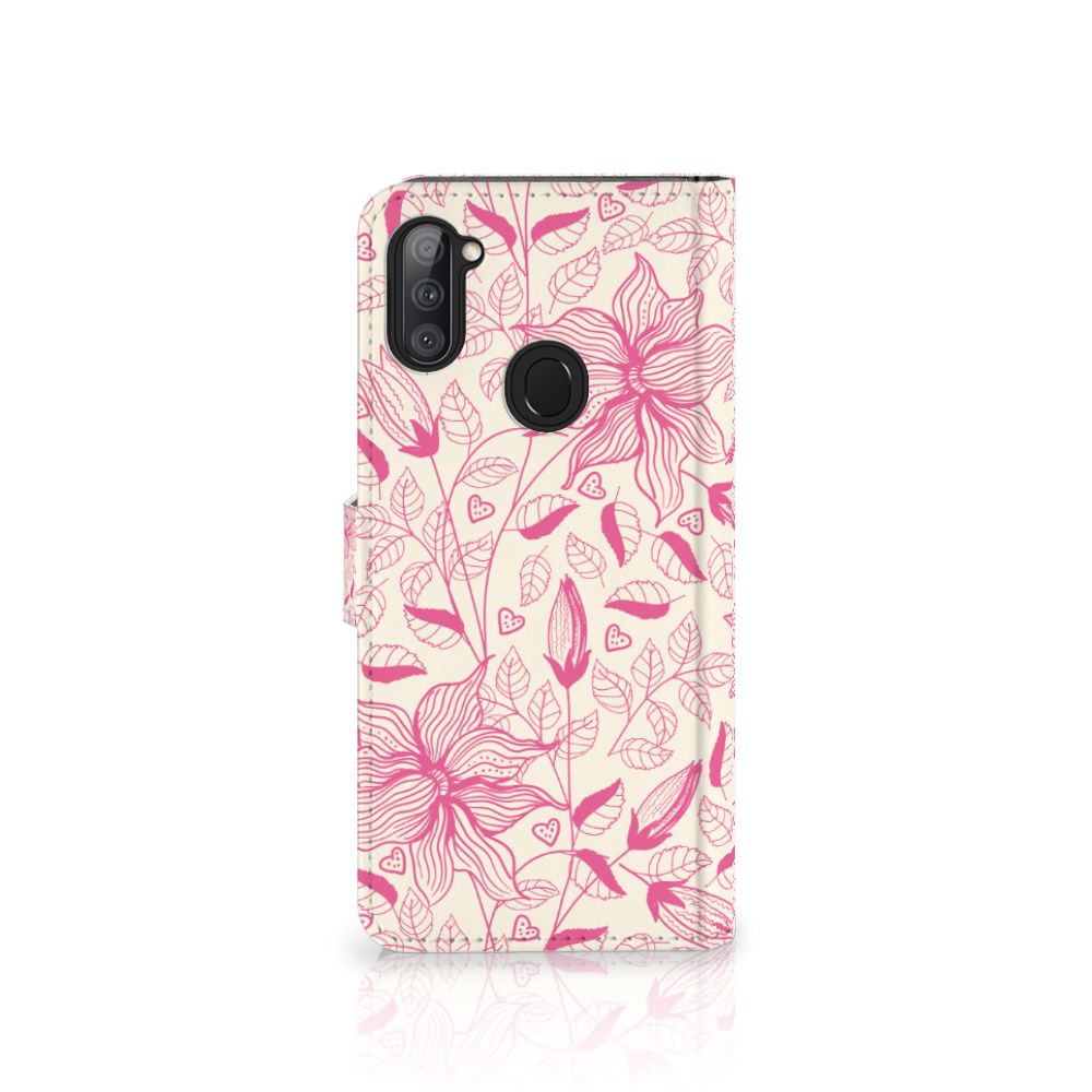 Samsung Galaxy M11 | A11 Hoesje Pink Flowers