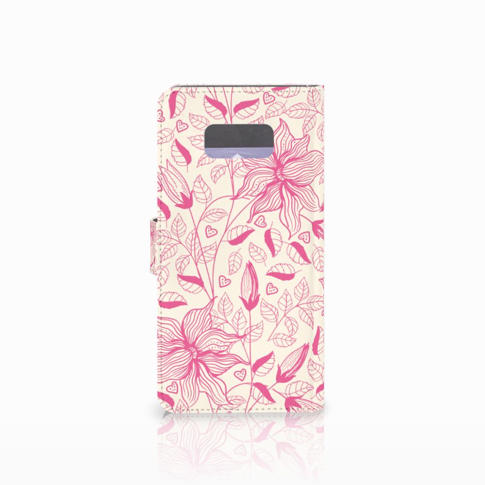 Samsung Galaxy S8 Plus Hoesje Pink Flowers